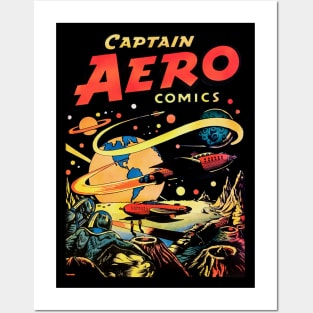 Retro Comic - Captain Aero Posters and Art